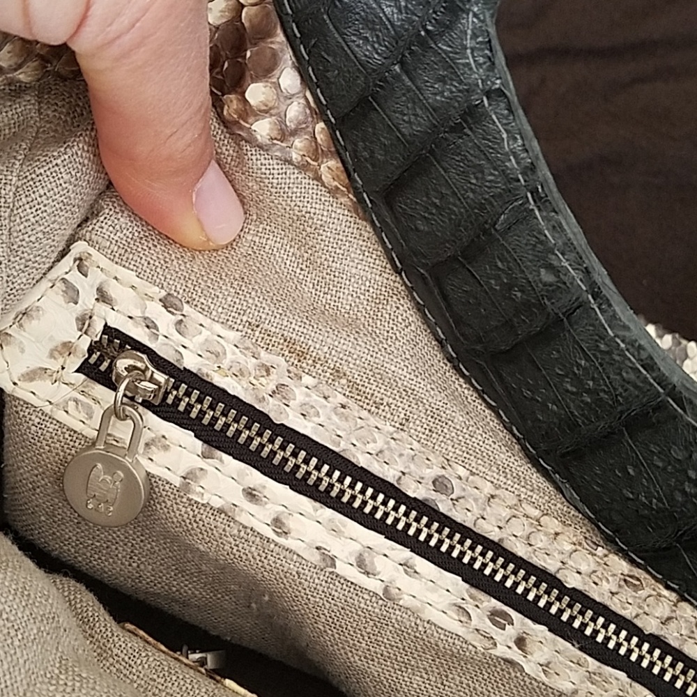 Designer Python Hand Bag - image 6